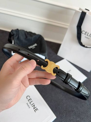 Celine.赛琳 全套包装 赛琳 CéLine 凯旋门腰带 1.8Cm精品 进口牛皮腰带.