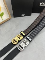 品名：万宝龙 Montblanc 自动带 材质：原单牛皮腰带 百分百头层牛皮腰带保证真皮，24K纯钢扣，专柜原单品质、做工精细，时尚大牌，送人自用首选 包装：