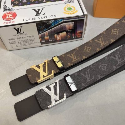 品名：Lv..路易..威登原单 材质：原单牛皮腰带 百分百头层牛皮腰带保证真皮，24K纯钢扣，专柜原单品质、做工精细，时尚大牌，送人自用首选 包装： 请认准如图