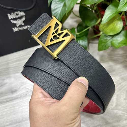 特 Mcm 宽40Mm双面原版小牛皮 搭配单钌钯电镀扣 完美的手感.油边 出众的设计.风格 高贵奢华 时尚大方 高清实拍 货真价实 品质保证 双面用