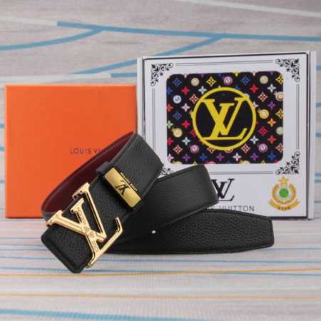 腰带皮带：Lv 路易威登原单牛皮皮带 男款皮带：材质百分百头层牛皮腰带保证真皮皮带，专柜原单品质、做工精细，时尚大牌，送人自用首选包装： 请认准如图专柜包装赠送 - 点击图像关闭