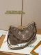 配盒 Size：29*16Cm L家 大象灰牛角包 Vintage 经典单肩包 配置肩带链条 单肩斜挎都无敌好看百搭！