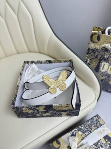 特 Dior 2.0cm腰带 双面原版牛皮 搭配CD标志性扣头 原单品质