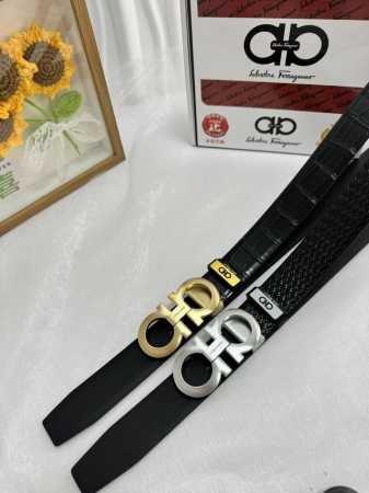 品名：菲拉格幕 原单 材质：原单牛皮腰带 百分百头层牛皮腰带保证真皮，24K纯钢扣，专柜原单品质、做工精细，时尚大牌，送人自用首选 包装： 请认准如图专柜包装赠 - 点击图像关闭