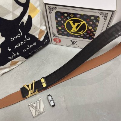 品名：Lv..路易..威登原单 材质：原单牛皮腰带 百分百头层牛皮腰带保证真皮，24K纯钢扣，专柜原单品质、做工精细，时尚大牌，送人自用首选 包装： 请认准如图