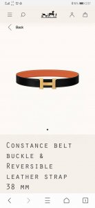 特 Hermes.爱马仕 官网同步 宽度38Mm 原版荔枝搭带身搭配原版精品钢扣，男装的经典搭配，可双面使用完美配饰！
