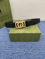 特P190 【古奇】 Gucci新款小牛皮，手感细腻柔软，搭配纯钢自动精品扣，男士必备！宽度：3.5Cm
