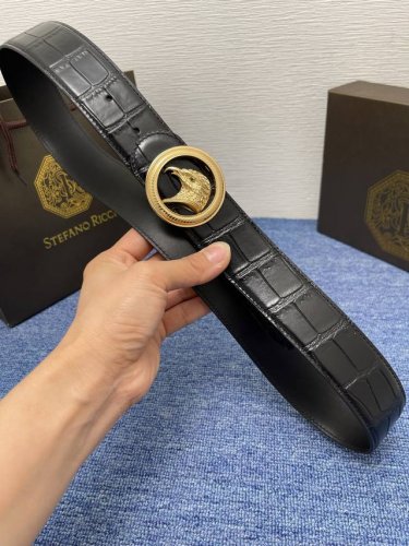 史蒂芬：原单双面进口小牛皮，搭配精品鹰头钢扣，原产皮料定制，宽度3.8Cm，时尚大方，百搭单品。