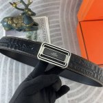爱马仕 特种皮腰带系列 ，原厂五金精品不锈钢扣，手感柔软舒适 宽3.8Cm。