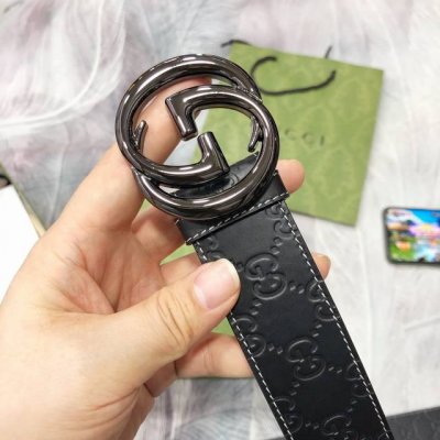 古奇 原单40Mm 带身采用进口面胶，进口硅胶底 原厂定制 新款专用，扣头采用精品纯铜扣，正品开版。专营专柜款！