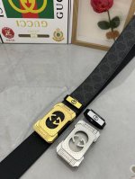 品名：古奇.Gu...Ci 原单 材质：原单牛皮腰带 专柜原单品质、做工精细，时尚大牌，送人自用首选 包装： 请认准如图专柜包装赠送打孔器手提袋专柜礼盒宽度3.