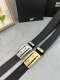 品名：万宝龙 Montblanc 自动带 材质：原单牛皮腰带 百分百头层牛皮腰带保证真皮，24K纯钢扣，专柜原单品质、做工精细，时尚大牌，送人自用首选 包装：