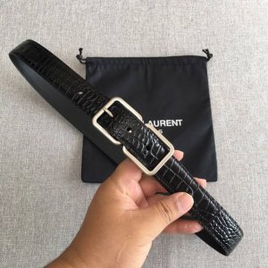 圣罗兰 Saint Laurent 原单高端顶级品质 ，时尚潮流款 ，精品女士真皮腰带。 DDD #Saint Laurent圣罗兰皮带顶级平纹小牛皮软衿腰带，