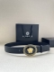 宽度3.8Cm Versace 皮带，配有立体La Medusa双面搭扣，一面饰有Barroco印花。 La Medusa搭扣 腰带环 底面料：100%牛皮