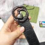 特 古奇 原单40Mm 带身采用进口面胶，进口硅胶底 原厂定制 新款专用，扣头采用精品纯铜扣，正品开版。专营专柜款！