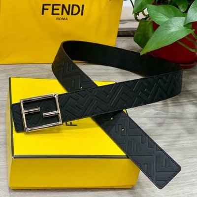 Fendl 芬迪宽40Mm双面原版小牛皮 搭配单钌钯电镀扣 完美的手感.油边 出众的设计.风格 高贵奢华 时尚大方 高清实拍 货真价实 品质保证 双面用