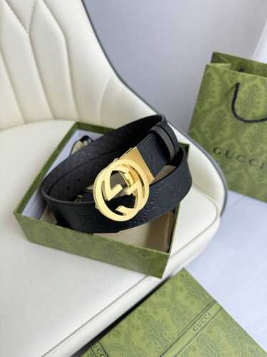 Gucci，原厂精密电渡扣头，意大利原厂皮，宽3.7Cm，代购级。