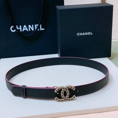 特 C Hanel 24 Cc树脂 链条 黄铜金属Logo搭扣 进口自然摔纹腰带 手感柔软 细腻 3.0Cm 自然摔纹每一条的纹理都无法统一、全凭手气完美主义者