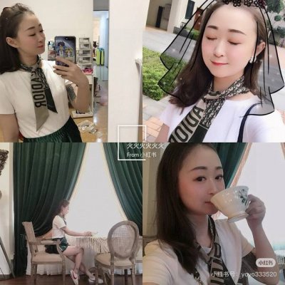 懂货的来，Dior 18姆米百分百斜纹真丝老花时髦小丝带，绝对的专柜品质，上等的好货，蓝色配底色米灰色，涂料精准印花，效果非常的赞，所谓的经典款，就是闭眼入不后