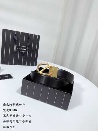 杰～尼亚 宽度3.5Cm 支持芯片防伪 。双面皮带，牛皮材质，配有钌金Gancini扣饰。风格现代，为日常造型增姿添彩。该皮带可调节，且能根据需要剪裁，达到修身