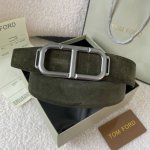 Tom Ford 汤姆福特。新品高端双面小牛皮，简约商务男士腰带，4.0Cm宽，双面使用，配原版包装