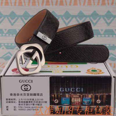 品名：古奇 皮带 原单 腰带 材料：百分百头层牛皮腰带，保证真皮皮带，专柜原单品质、做工精细，送人自用首选 包装： 请认准如图专柜包装，赠送打孔器，银联发票，宽