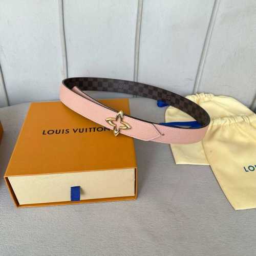 原版包裝 L0Uis Vuitt0N 今季新品 女士原單腰帶 寬度30毫米 經典小花pvc面搭配荔枝紋牛皮壓花 搭配新款精钢五金 可雙面佩戴 百搭款