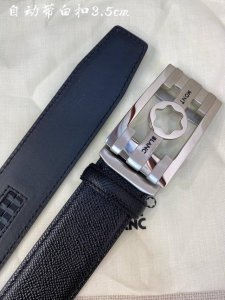 万宝龙男士自动腰带- 宽度34Mm 316精品钢扣 精工打造 手感柔软 可以裁剪