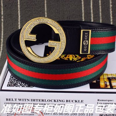 品名：古奇.Gucci镶钻 型号：认准如图专柜包装，赠送打孔器 材料：百分百头层牛皮，保证真皮。24K纯钢扣，镶钻红绿布系列专柜同等质量， 送人自用首选 包装：