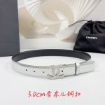 特 3.0Cm 香奈儿腰带，双面头层牛皮皮料，长度：.75.80.85.90.95.100欧，铜五金字母扣原版开模定制庆祝]