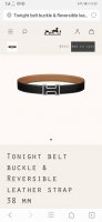 Hermes.爱马仕 全套包装 官网同步 Hermes-Tonight Belt Buckle & Reversible Leather Stra Mm