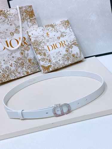 特 Dior Montaigne 腰帯 20毫米黑色光滑牛皮革和粉色渐变仿水晶 、双面头层小牛皮 码数75-100欧