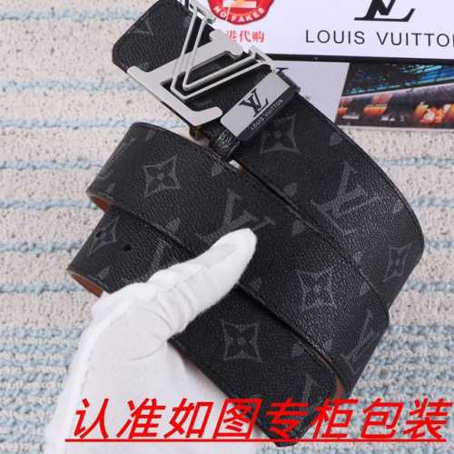 品名：Lv..路易..威登原单 材料：百分百头层牛皮，保证真皮。24K纯钢扣双面可用专柜同等质量， 送人自用首选 包装： 请认准如图专柜包装，赠送打孔器，银联发