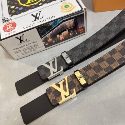 品名：Lv..路易..威登原单 材质：原单牛皮腰带 百分百头层牛皮腰带保证真皮，24K纯钢扣，专柜原单品质、做工精细，时尚大牌，送人自用首选 包装： 请认准如图