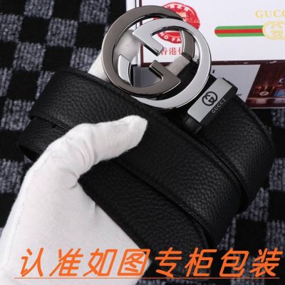 品名：古奇.Gu...Cci原单 材料：百分百头层牛皮，保证真皮。24K纯钢扣双面可用专柜同等质量， 送人自用首选 包装： 请认准如图专柜包装，赠送打孔器，银联