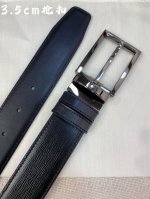 Montblanc万宝龙 宽3.5Cm 采用头层牛皮 精品针式扣头 自由裁剪商务休闲皮带