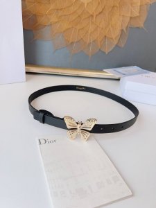 特 Dior 24早春 MéTamorphose 腰带 2.0Cm光滑牛皮革 超級火 蝴蝶搭扣系列
