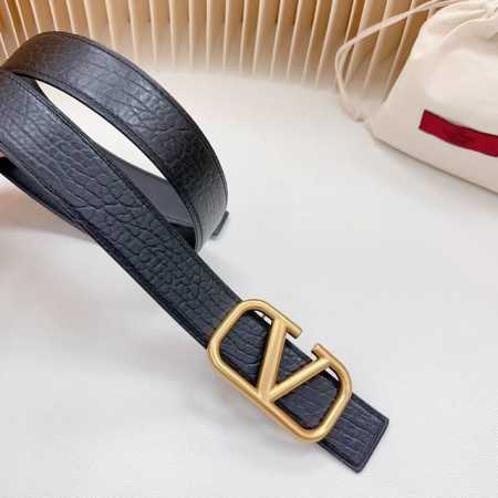 特 4.0Cm 华伦天奴官网新款，双面头层牛皮皮料，长度：85.90.95.100.105.110欧，精品铜五金扣带钢印原版开模定制庆祝] - 点击图像关闭