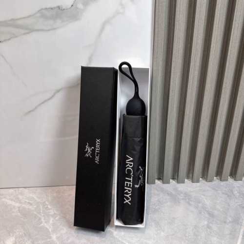 Arcteryx 始祖鸟 夏季新款 全自动折叠晴雨伞 黑色涂层防晒有效阻隔紫外线99%，Upf 50 所以能起到伞下体感降温的效果！ 有效隔热，高效防晒 一把搞
