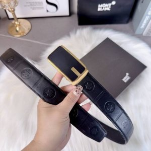 p200 万宝龙 男士自动腰带- 宽度35Mm 316精品钢扣 永不掉色 精工打造 压花工艺 手感柔软 可以裁剪