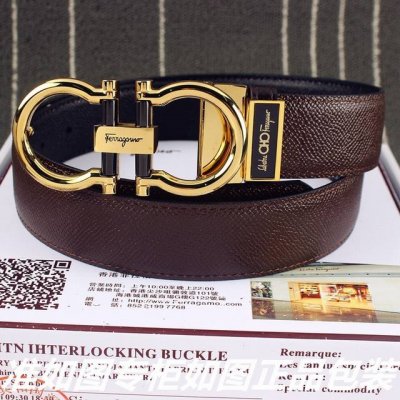 品名：菲拉格木双面用 型号：请认准如图专柜包装，赠送打孔器 材料：百分百头层牛皮，保证真皮。24K纯钢扣专柜同等质量， 送人自用首选 包装： 请认准如图专柜包装