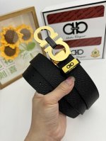 品名：菲拉格幕 原单 材质：原单牛皮腰带 百分百头层牛皮腰带保证真皮，24K纯钢扣，专柜原单品质、做工精细，时尚大牌，送人自用首选 包装： 请认准如图专柜包装赠