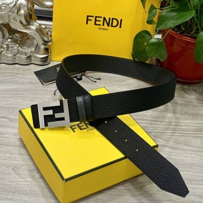 Fendl 芬迪 宽40Mm双面原版小牛皮 搭配单钌钯电镀扣 完美的手感.油边 出众的设计.风格 高贵奢华 时尚大方 高清实拍 货真价实 品质保证 双面用 Dd