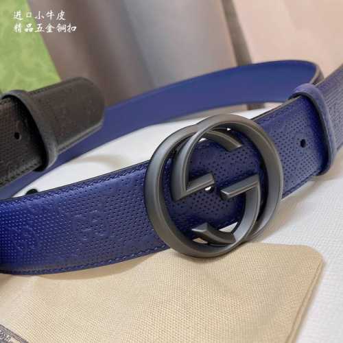 Gucc 1 新款颜色 宽度4.0 Cm 双面进口牛皮 手感极致完美 走线工整 手感柔软 简单大方