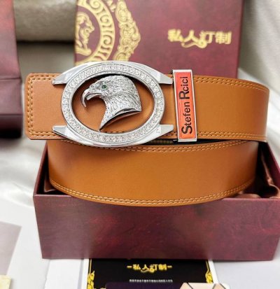 皮带: Stefen Rcici.史特芬.尼茨 腰带: 顶级原单复刻.私人订制高端特供版等级: 进口原厂头层鳄鱼皮纹路-24K纯钢材质.镶钻石真空电镀工艺.老鹰