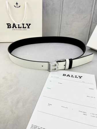 3.5Cm Bally 巴利 平纹 内衬头层小牛皮 ：配有金 银 字母扣头该皮带可调节，且能根据需要剪裁质量保证达到修身效果 - 点击图像关闭