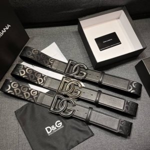 dg，宽3.8Cm Dolce&Gabbana 新款 男士织带印花腰带，搭配进口头层牛皮