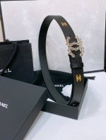 Chanel 24C 树脂水晶 Logo搭扣 黄铜金属进口胎牛皮平纹带身 饰有Cc小Logo手感柔软 细腻 3.0Cm