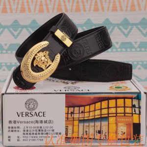 腰带皮带：范思哲原单牛皮腰带 男款皮带：材质百分百头层牛皮腰带保证真皮皮带，专柜原单品质、做工精细，时尚大牌，送人自用首选包装： 请认准如图专柜包装赠送打孔器手