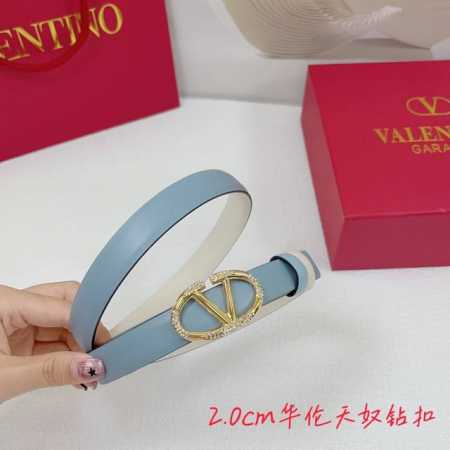 2.0Cm华伦天奴平纹腰带，双面头层牛皮，长度：.75.80.85.90.95.100.欧，钻五金扣原版开模定制庆祝] - 点击图像关闭